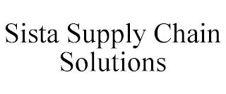 SISTA SUPPLY CHAIN SOLUTIONS trademark