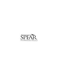 SPEAR PHARMACEUTICALS trademark