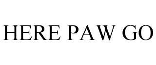 HERE PAW GO trademark