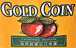 GOLD COIN CALIFORNIA ORANGES SPECIALLY SELECTED FOR EXPORT trademark