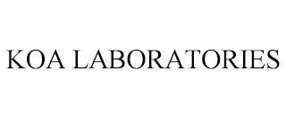 KOA LABORATORIES trademark