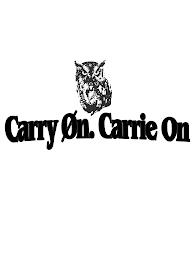 CARRY ØN. CARRIE ON trademark