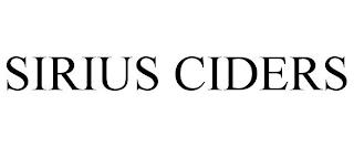 SIRIUS CIDERS trademark