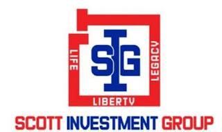 LEFE LEGACY LIBERTY SIG SCOTT INVESTMENT GROUP trademark