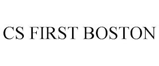 CS FIRST BOSTON trademark