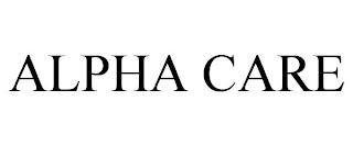 ALPHA CARE trademark