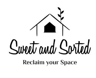 SWEET AND SORTED RECLAIM YOUR SPACE trademark