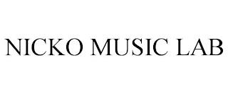 NICKO MUSIC LAB trademark