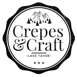 CREPES & CRAFT · LAKE TAHOE · trademark