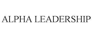 ALPHA LEADERSHIP trademark