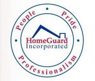 HOMEGUARD INCORPORATED · PEOPLE· PRIDE PROFESSIONALISM trademark