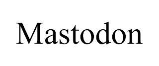 MASTODON trademark