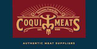 COQUI MEATS BAYAMON, PUERTO RICO EST 2022 AUTHENTIC MEAT SUPPLIERS trademark