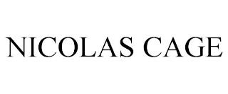 NICOLAS CAGE trademark