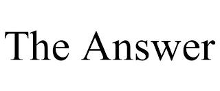 THE ANSWER trademark