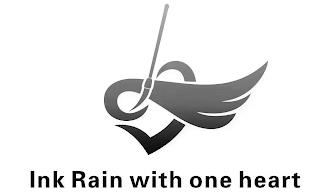 INK RAIN WITH ONE HEART trademark