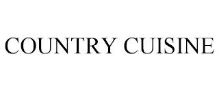 COUNTRY CUISINE trademark