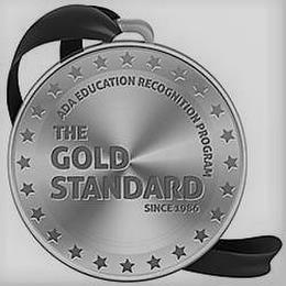 ADA EDUCATION RECOGNITION PROGRAM THE GOLD STANDARD SINCE 1986 trademark