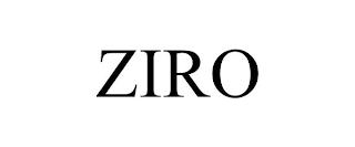 ZIRO trademark