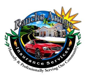 RANCHO AMIGO INSURANCE SERVICES HONESTLY & PROFESSIONALLY SERVING OUR COMMUNITY trademark