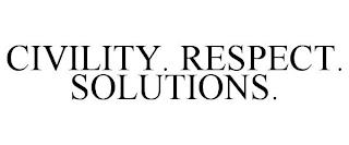 CIVILITY. RESPECT. SOLUTIONS. trademark