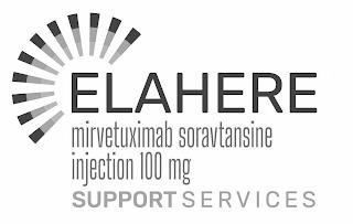 ELAHERE MIRVETUXIMAB SORAVTANSINE INJECTION 100 MG SUPPORT SERVICES trademark