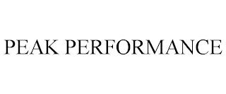 PEAK PERFORMANCE trademark