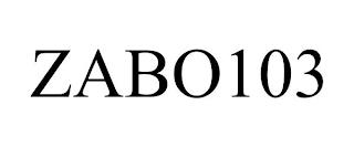 ZABO103 trademark