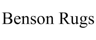 BENSON RUGS trademark