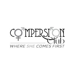 COMPERSION CLUB WHERE SHE COMES FIRST trademark