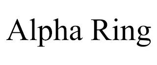 ALPHA RING trademark