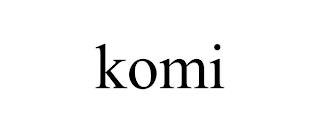 KOMI trademark