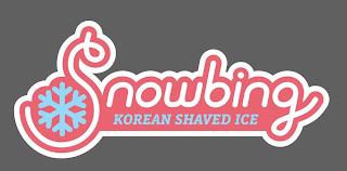 SNOWBING KOREAN SHAVED ICE trademark