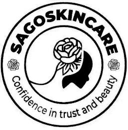 SAGOSKINCARE CONFIDENCE IN TRUST AND BEAUTY trademark