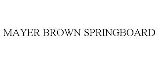 MAYER BROWN SPRINGBOARD trademark