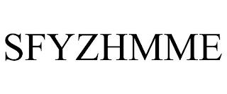 SFYZHMME trademark