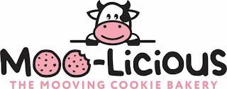 MOO-LICIOUS THE MOOVING COOKIE BAKERY trademark