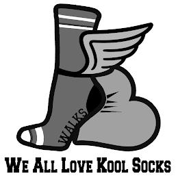 WE ALL LOVE KOOL SOCKS WALKS trademark