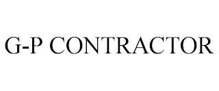 G-P CONTRACTOR trademark