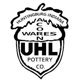 HUNTINGBURG - INDIANA ACORN WARES UHL POTTERY CO. trademark