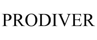 PRODIVER trademark