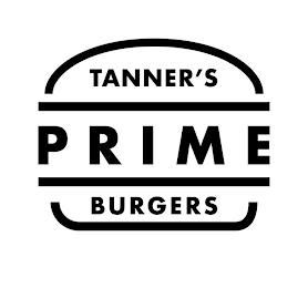 TANNER'S PRIME BURGERS trademark