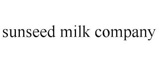 SUNSEED MILK COMPANY trademark