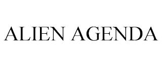 ALIEN AGENDA trademark