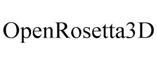 OPENROSETTA3D trademark