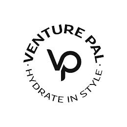 VP VENTURE PAL · HYDRATE IN STYLE · trademark