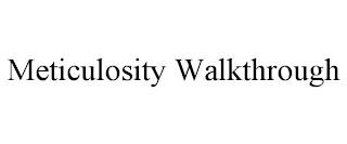 METICULOSITY WALKTHROUGH trademark