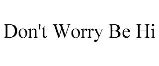 DON'T WORRY BE HI trademark