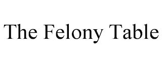 THE FELONY TABLE trademark