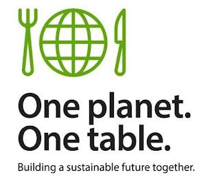 ONE PLANET. ONE TABLE. BUILDING A SUSTAINABLE FUTURE TOGETHER. trademark